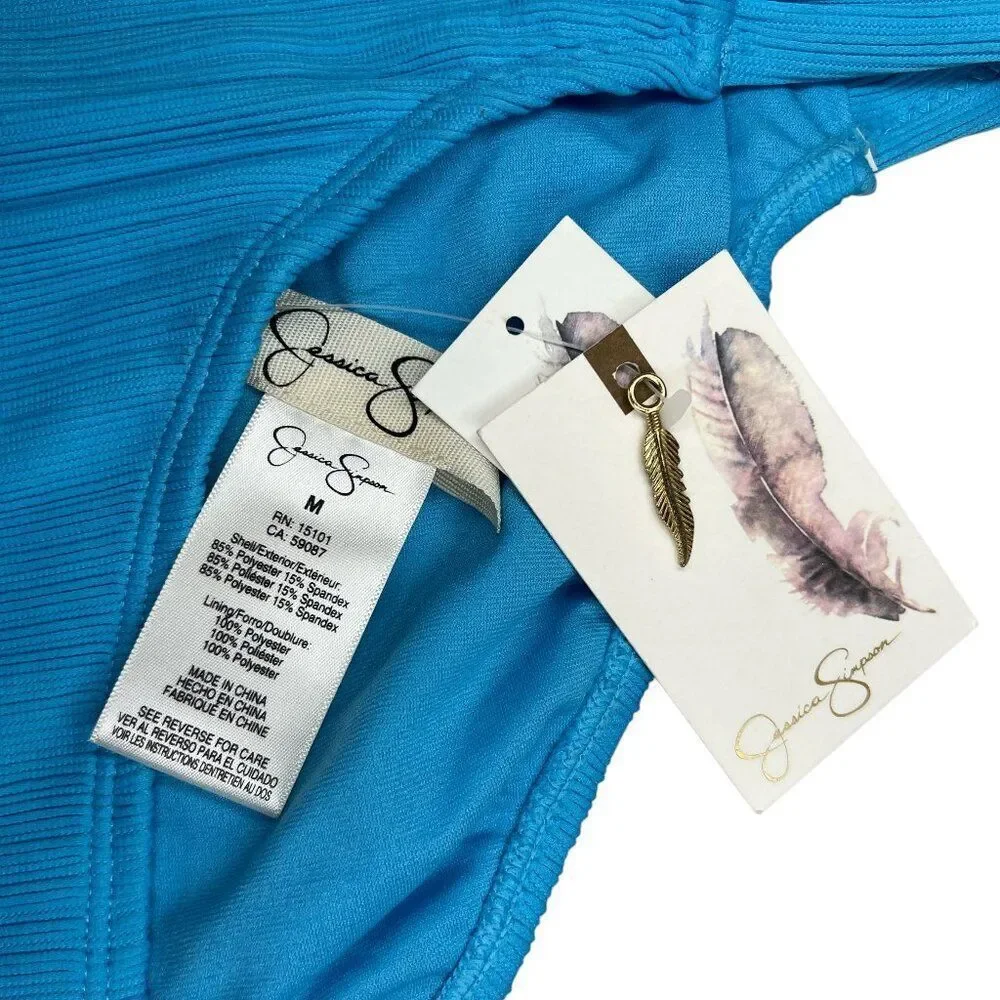 Jessica Simpson Women's Size Medium Blue Bikini Bottoms‎